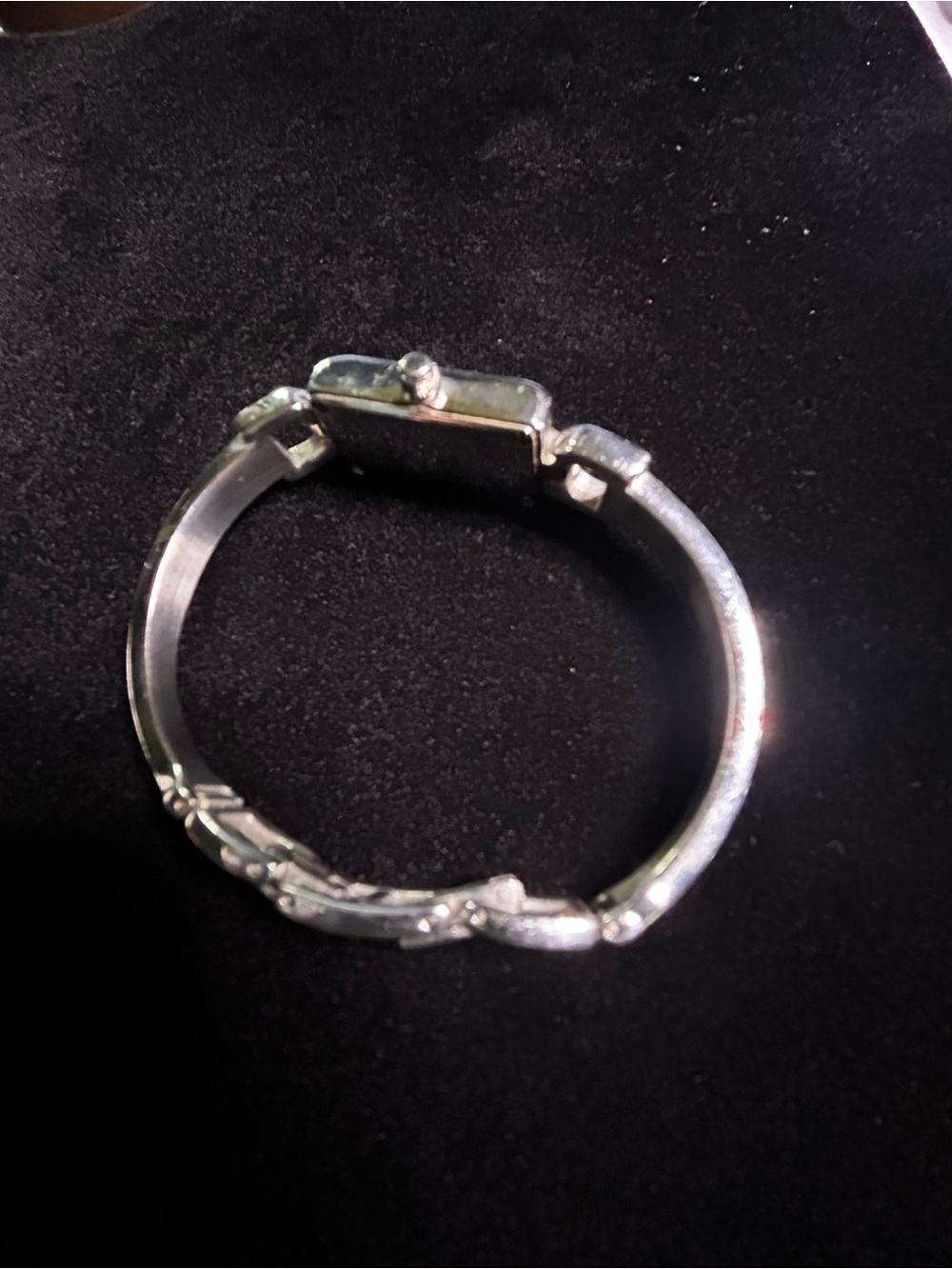 Rotary Rocks Diamond Watch - Silver Rectangular Bangle Bracelet - Picture 4 of 5